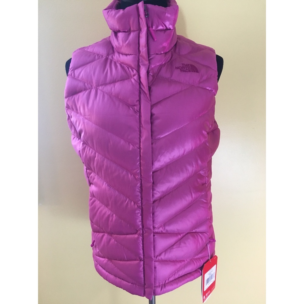 NWT North Face Hot Pink Puffer Vest, SMALL